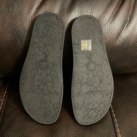 Versace La Medusa plaque logo monogram sandal slides flip flops NEW - Picture 8 of 9
